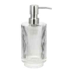 Södahl Sæbedispenser 400 ml - Glas/rustfrit stål - Klar