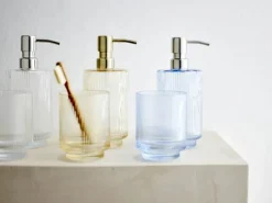 Södahl Sæbedispenser 400 ml - Glas/rustfrit stål - Klar