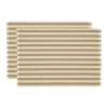 Södahl Statement Stripe Dækkeserviet B 33 x L 48 cm - Bomuld/jute - Beige