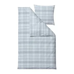 Södahl Tartan Sengetøj B 140 x L 200 cm - bomuld - Blå