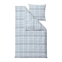 Södahl Tartan Sengetøj B 140 x L 220 cm - bomuld - Blå