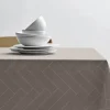 Södahl Tiles Damask Dug Ø 180 cm - Bomuld Damask - Taupe