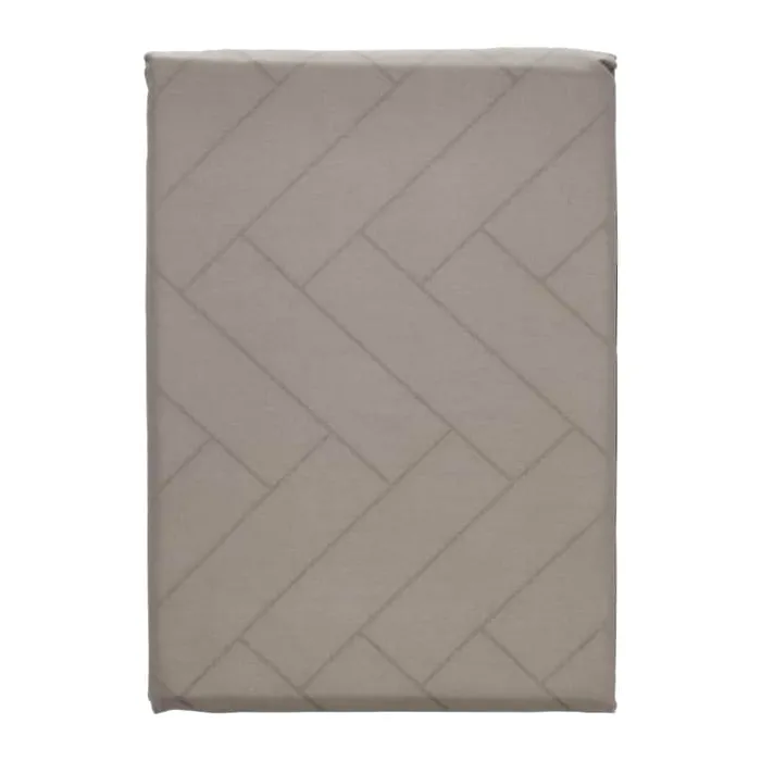 Södahl Tiles Damask Dug Ø 180 cm - Bomuld Damask - Taupe