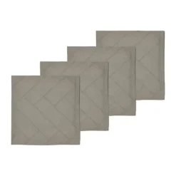 Södahl Tiles Damask Mundserviet - 4 stk. B 45 x L 45 cm - Bomuld - Taupe