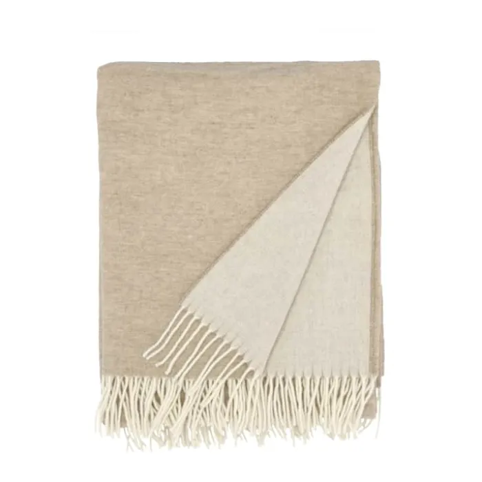Södahl Tranquil Plaid B 130 x L 170 cm - Uld/polyamid - Beige