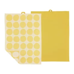 Södahl Viskestykke - 2 stk B 50 x L 70 cm - Bomuld - Gul