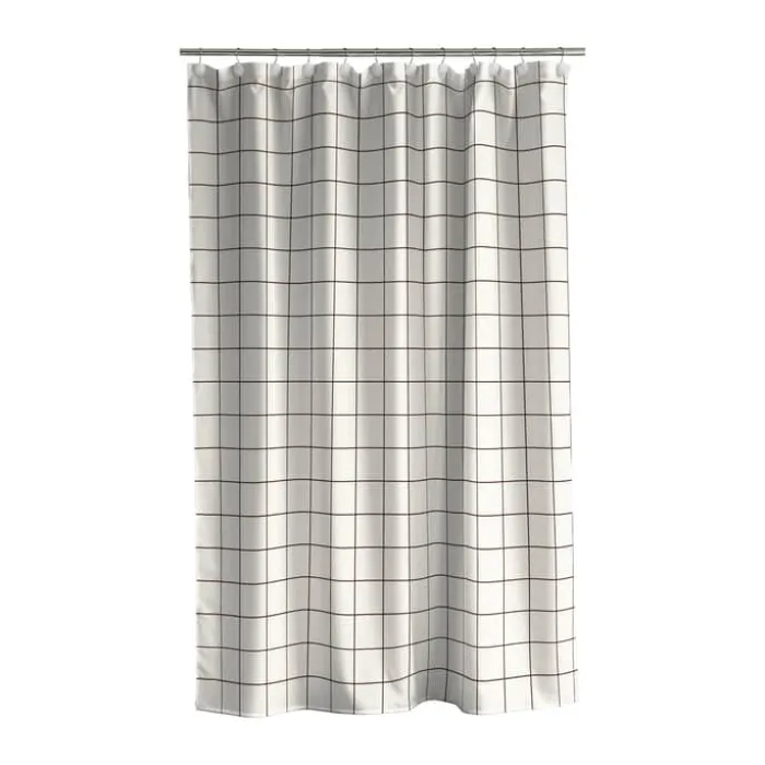 Södahl Vista Badeforhæng B 180 x L 200 cm - Polyester - Offwhite