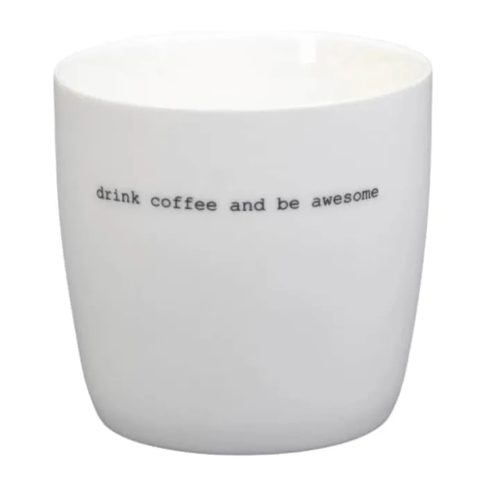 Sögne Krus - Drink Coffee 30 cl - Porcelæn - Hvid