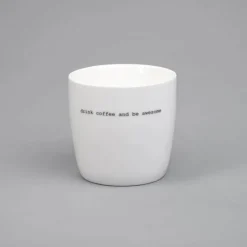 Sögne Krus - Drink Coffee 30 cl - Porcelæn - Hvid