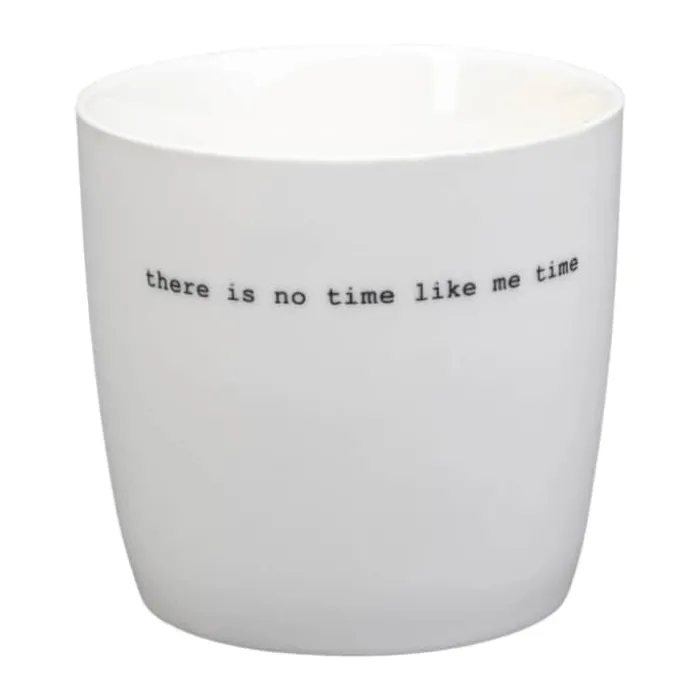 Sögne Krus - No Time 30 cl - Porcelæn - Hvid