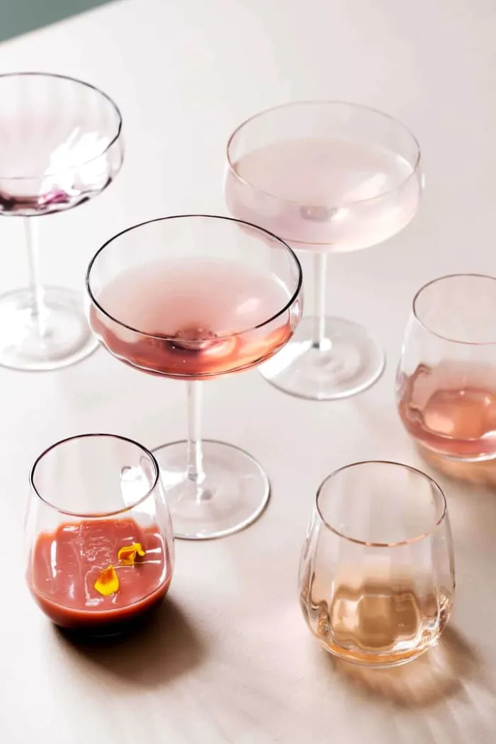 SØHOLM Sonja Champagneglas 30 cl - Glas - Raspberry