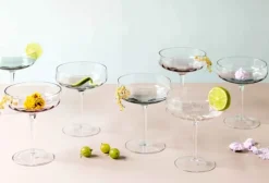 SØHOLM Sonja Champagneglas 30 cl - Glas - Petrol Blue