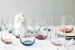 SØHOLM Sonja Vandglas - 2 stk. 30 cl - Glas - Peach