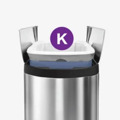 Simplehuman Affaldsposer kode K - 60 stk. 35-45 liter - Plastik - Hvid