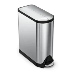 Simplehuman Butterfly Pedalspand 45 liter - Rustfrit stål - Børstet stål