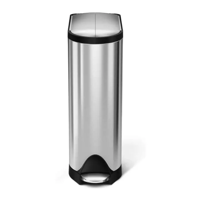 Simplehuman Butterfly Pedalspand 18 liter - Rustfrit stål - Børstet stål