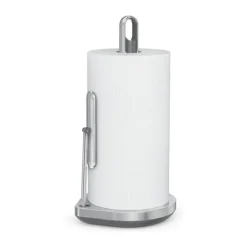 Simplehuman Køkkenrulleholder m. pumpe H 38 cm - Rustfrit stål - Sølvfarvet