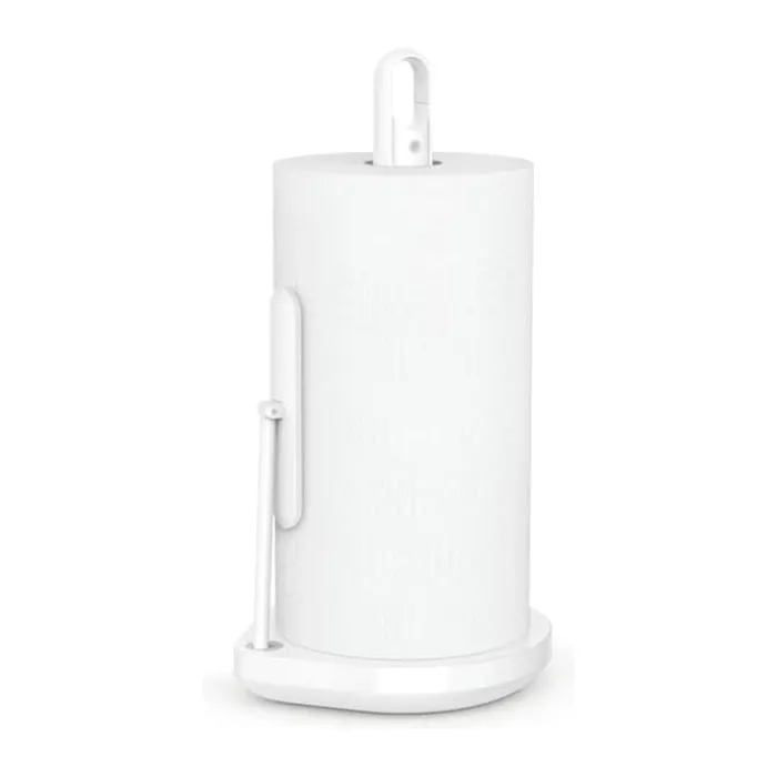 Simplehuman Køkkenrulleholder m. pumpe H 38 cm - Stål - Hvid