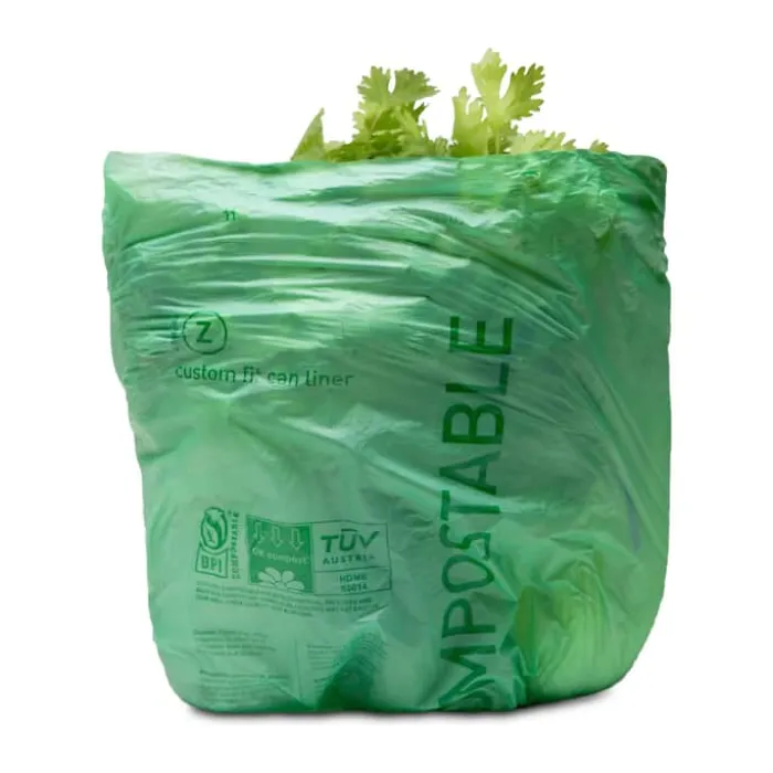 Simplehuman Kompost affaldsposer kode Z - 30 stk. 4 liter - PVOH plastik - Grøn
