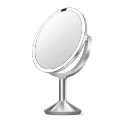 Simplehuman Makeupspejl Trio Max 5 x forstørrelse - Inkl. tru-lux-lyssystem - Børstet stål