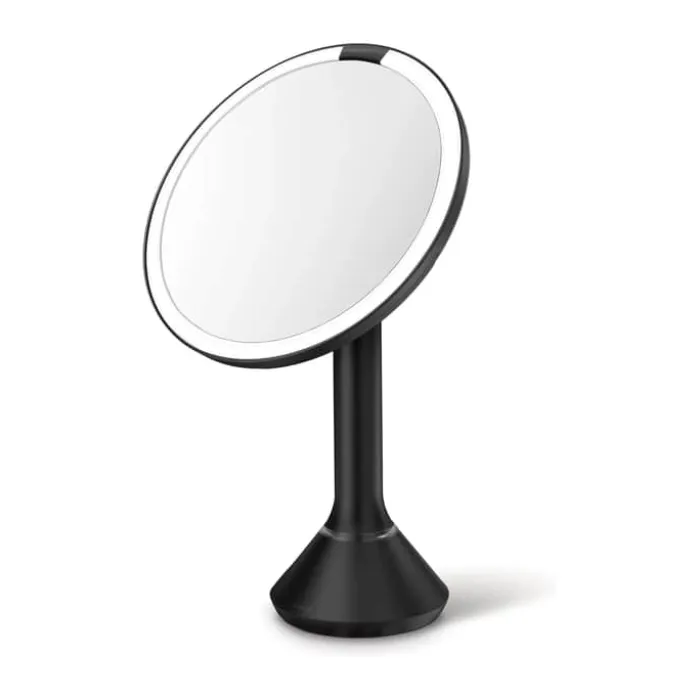 Simplehuman Makeupspejl 5 x forstørrelse - Inkl. tru-lux-lyssystem - Mat sort