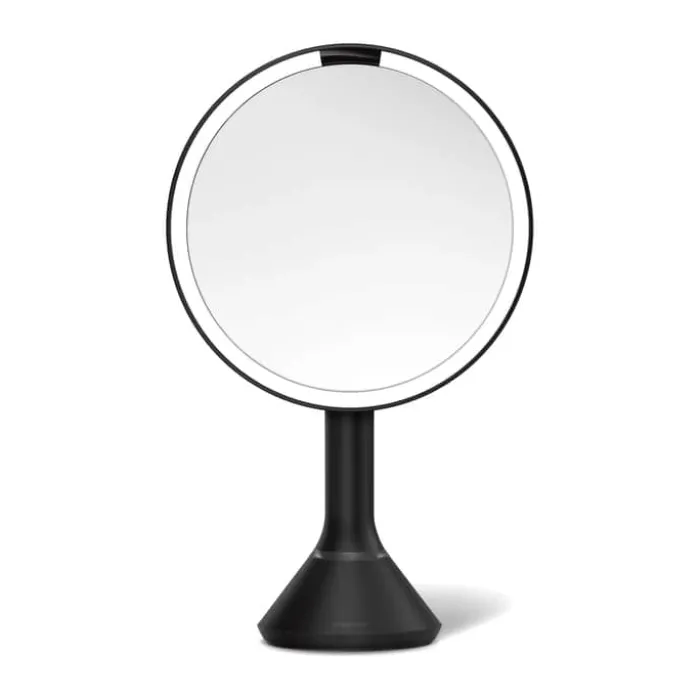 Simplehuman Makeupspejl 5 x forstørrelse - Inkl. tru-lux-lyssystem - Mat sort