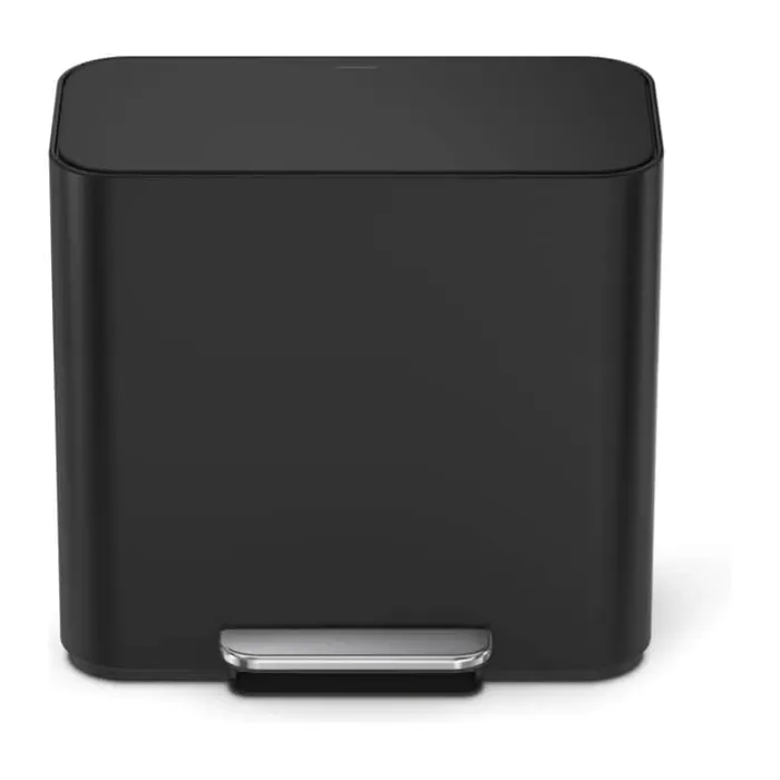 Simplehuman Mini Pedalspand 15 liter - Rustfrit stål - Sort