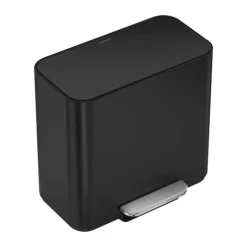Simplehuman Mini Pedalspand 15 liter - Rustfrit stål - Sort
