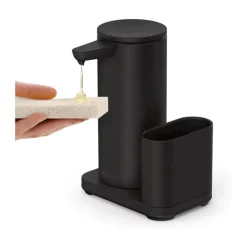 Simplehuman Opvaskesæt - 2 dele Inkl. Sensorpumpe og svampeholder - Rustfrit stål - Sort