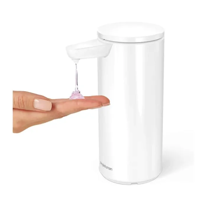 Simplehuman Sæbedispenser m. Sensor H 16,3 cm - Rustfrit stål - Hvid