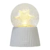 Sirius Capella Snowglobe - Stjerne H 13 cm - LED-lys - Hvid