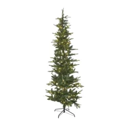 Sirius Lauritz Kunstigt Juletræ m. LED H 210 cm - Plastik - Grøn/hvid