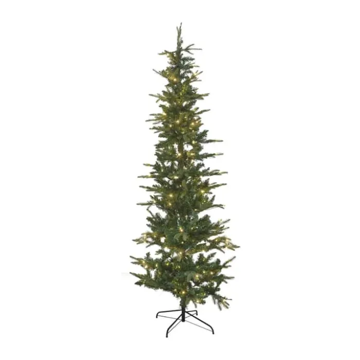 Sirius Lauritz Kunstigt Juletræ m. LED H 210 cm - Plastik - Grøn/hvid
