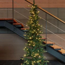 Sirius Lauritz Kunstigt Juletræ m. LED H 210 cm - Plastik - Grøn/hvid