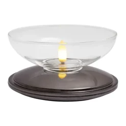 Sirius Lia LED Lampe Ø 10 x H 5 cm - Glas - Nikkel/klar