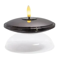 Sirius Lia LED Lampe Ø 10 x H 5 cm - Glas - Nikkel/klar
