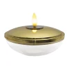 Sirius Lia LED Lampe Ø 10 x H 5 cm - Glas - Guldfarvet/klar