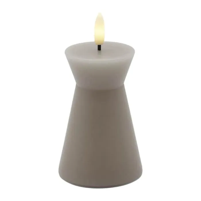 Sirius Nordisk Skulptur LED-Lys H 10 cm - Voks - Grå