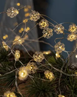 Sirius Nynne Lyskæde L 220 cm - 20 LED lys - Sølvfarvet