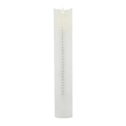 Sirius Sara Exclusive LED Kalenderlys H 29 cm - Voks - Hvid/sølvfarvet