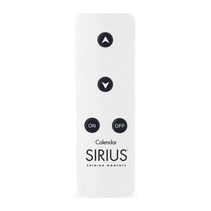 Sirius Sara Exclusive LED Kalenderlys H 29 cm - Voks - Hvid/sølvfarvet