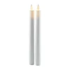 Sirius Sara Genopladelig LED Kronelys - 2 stk. Ø 2 x H 25 cm - Stearin - Hvid