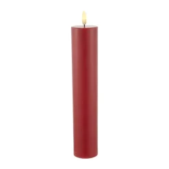 Sirius Sille Exclusive Bloklys H 25 cm - Stearin - Rød