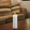 Sirius Sille Genopladelig LED Bloklys Ø 5 x H 15 cm - Hvid