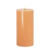 Sirius Sille LED Bloklys Ø 7,5 x H 15 cm - Voks - Orange