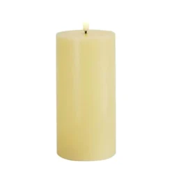 Sirius Sille LED Bloklys Ø 7,5 x H 15 cm - Voks - Gul