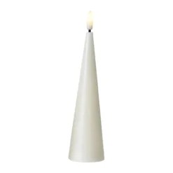 Sirius Sille LED Keglelys H 17 cm - Voks - Hvid