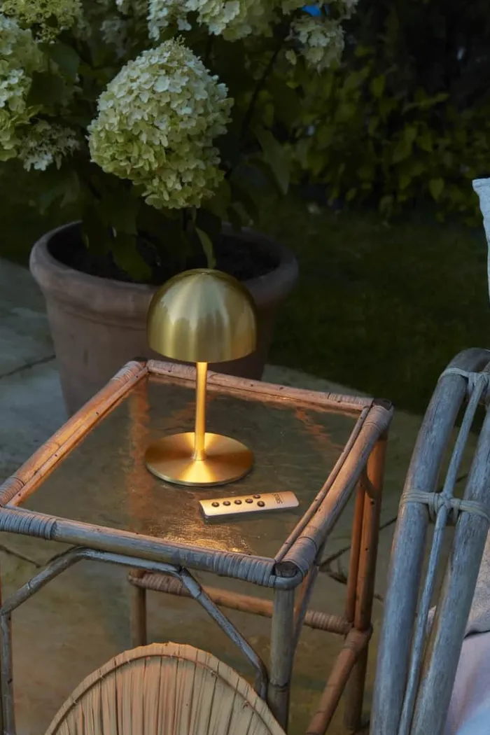 Sirius Tim Genopladelig Bordlampe Ø 11,5 x H 22 cm - Metal - Messing