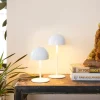 Sirius Tim Genopladelig Bordlampe Ø 11,5 x H 22 cm - Metal - Hvid