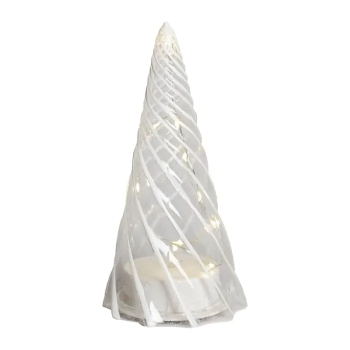 Sirius Vilma LED Juletræ Ø 9,5 x H 19 cm - Glas - Klar
